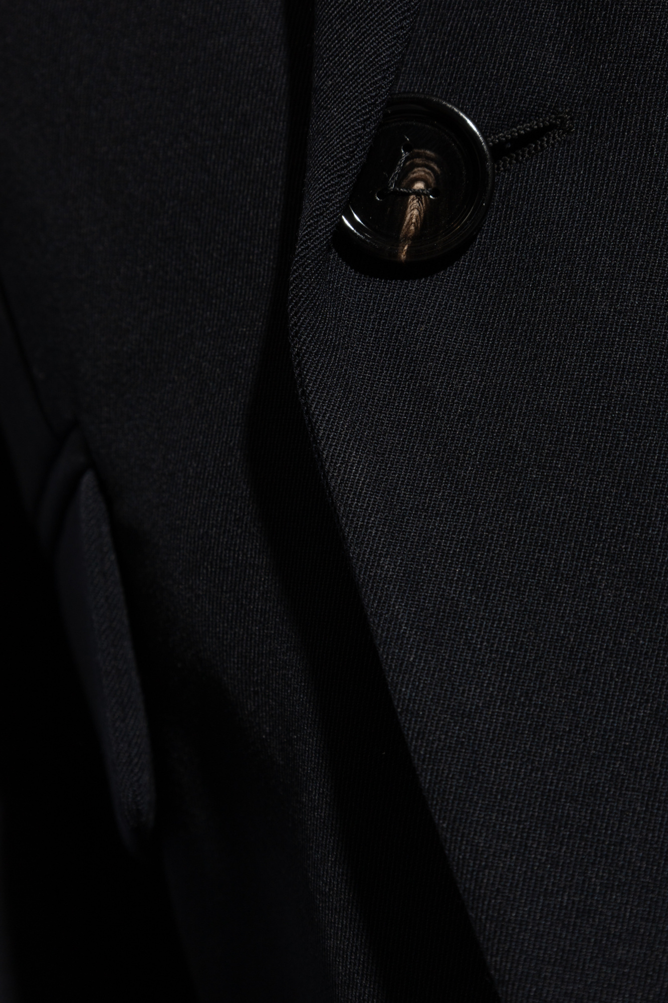Bottega Veneta Long-sleeved Suit Coat In Black