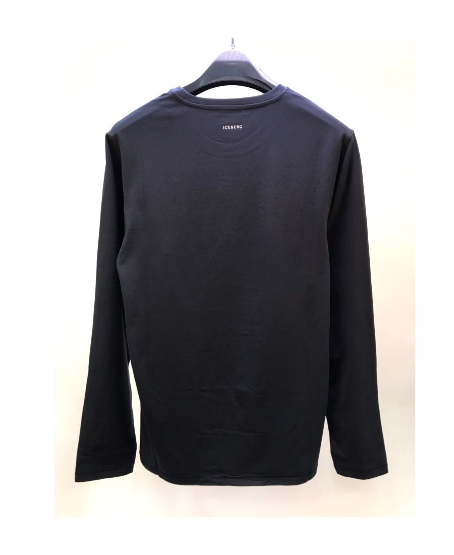 ICEBERG ROUND COLLAR AND LONG-SLEEVED T-SHIRT