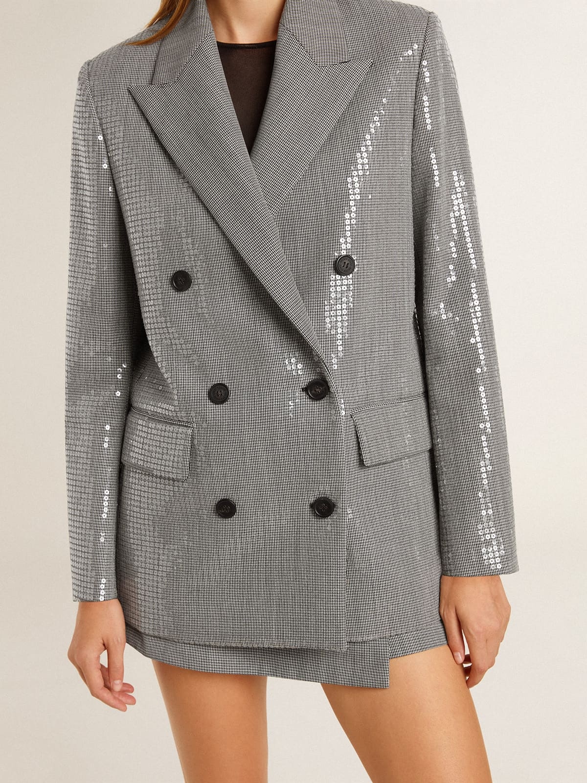 Golden Goose Double-breasted Casual Jacket In Gray