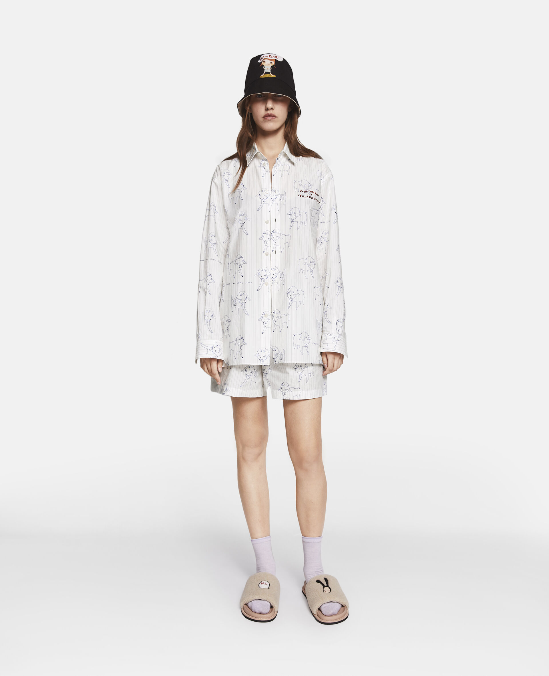 Stella Mccartney Logo-print Shorts In White
