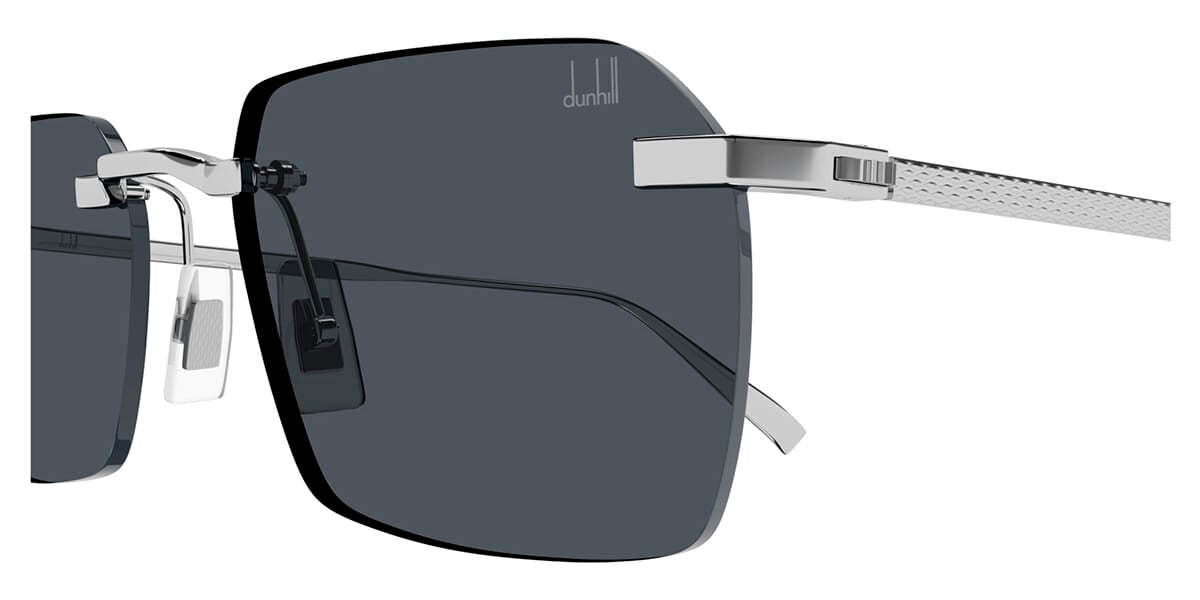 Dunhill Rimless Rectangle-frame Sunglasses In Black