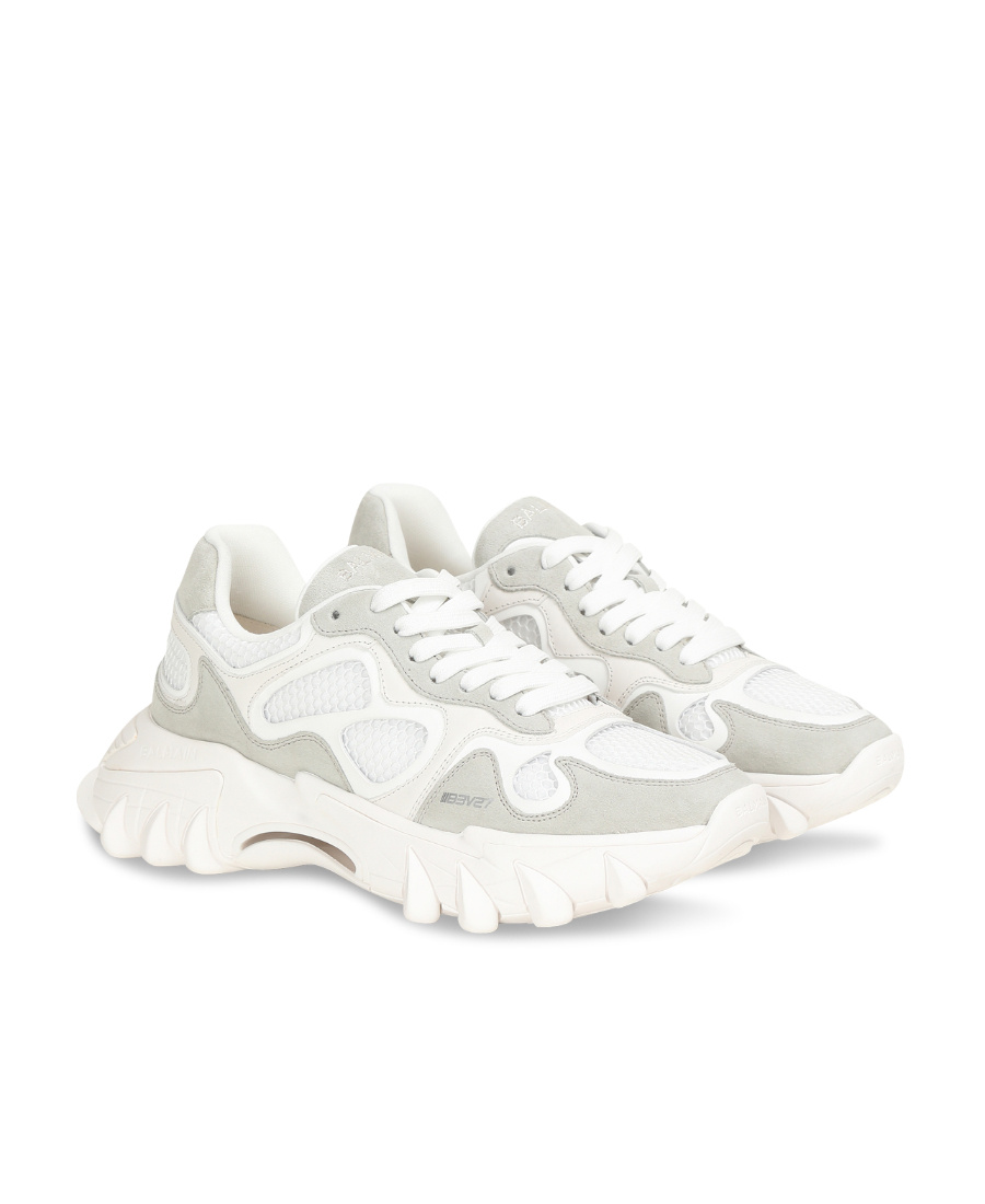 Balmain White B-east Sneakers In White