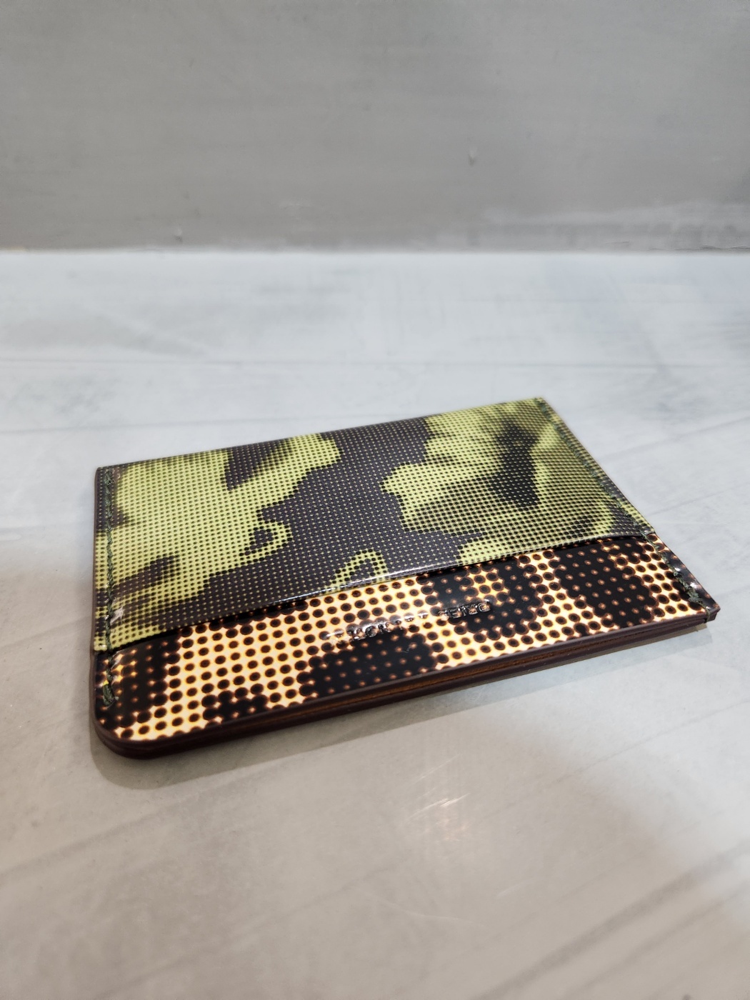 Dries Van Noten Pattern Card Bag In Black