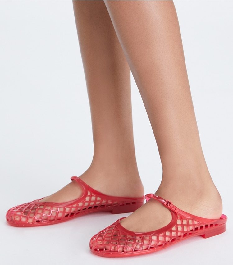 Shop Tory Burch Mellow Mules In Red