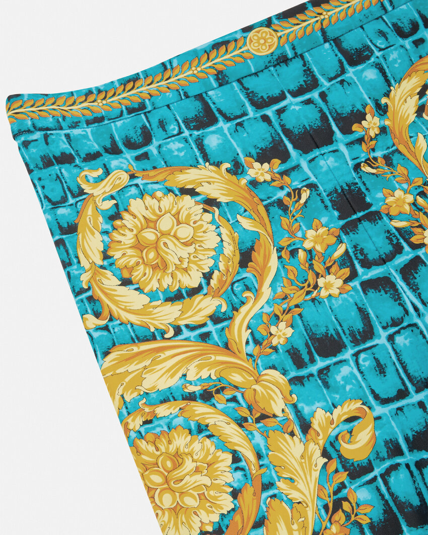 Versace Color Logo Leggings In White