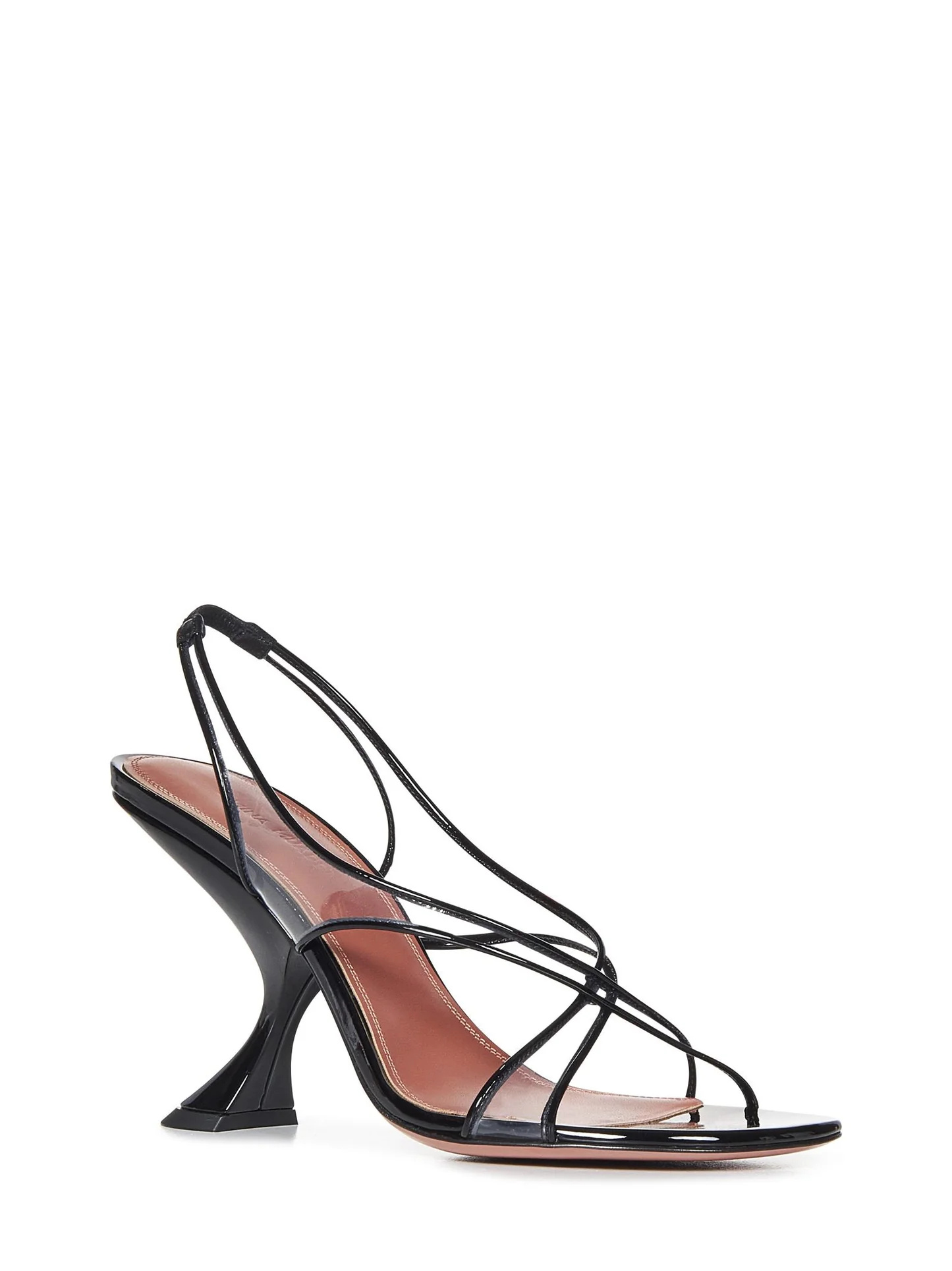 Amina Muaddi Open-toe High-heeled Sandals In Black