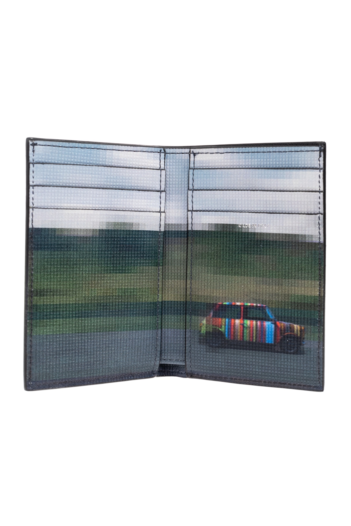 Paul Smith Signature Stripe-print Leather Cardholder