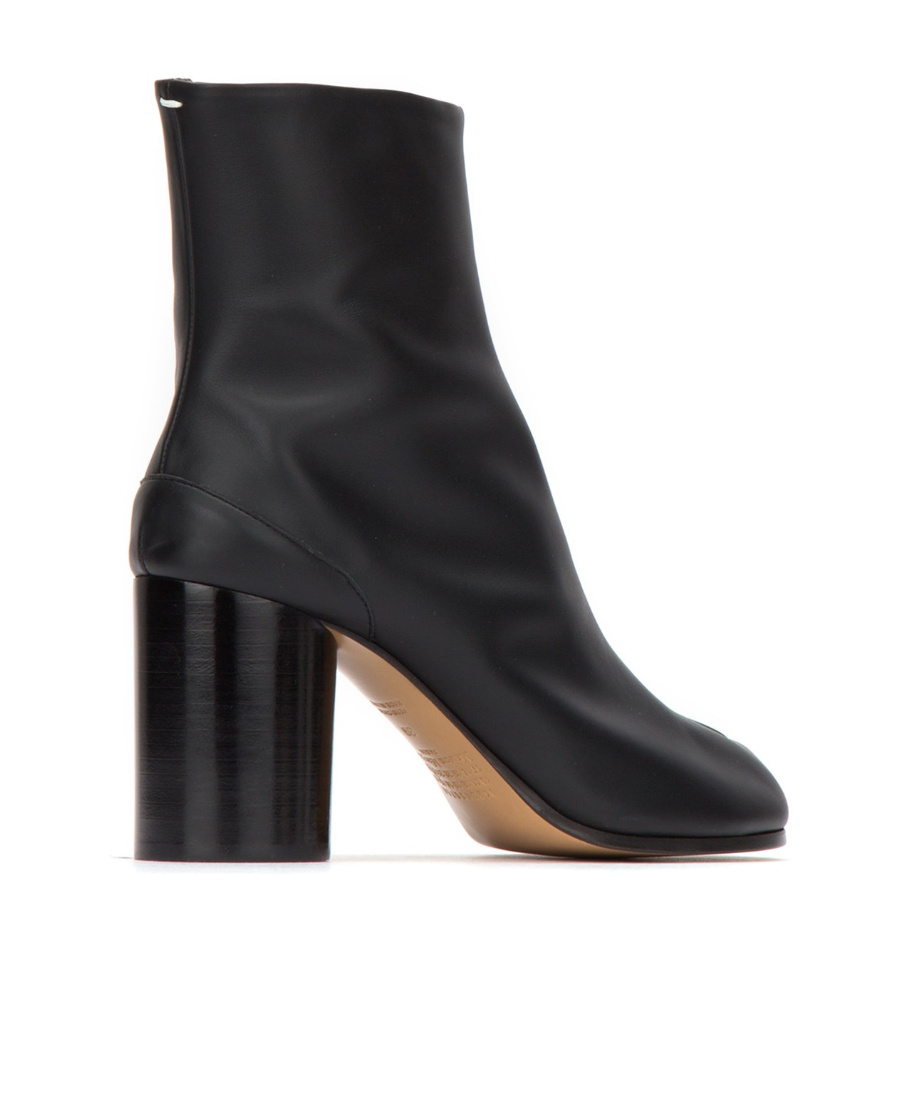 Shop Maison Margiela Calfskin Tabi Boots In Black