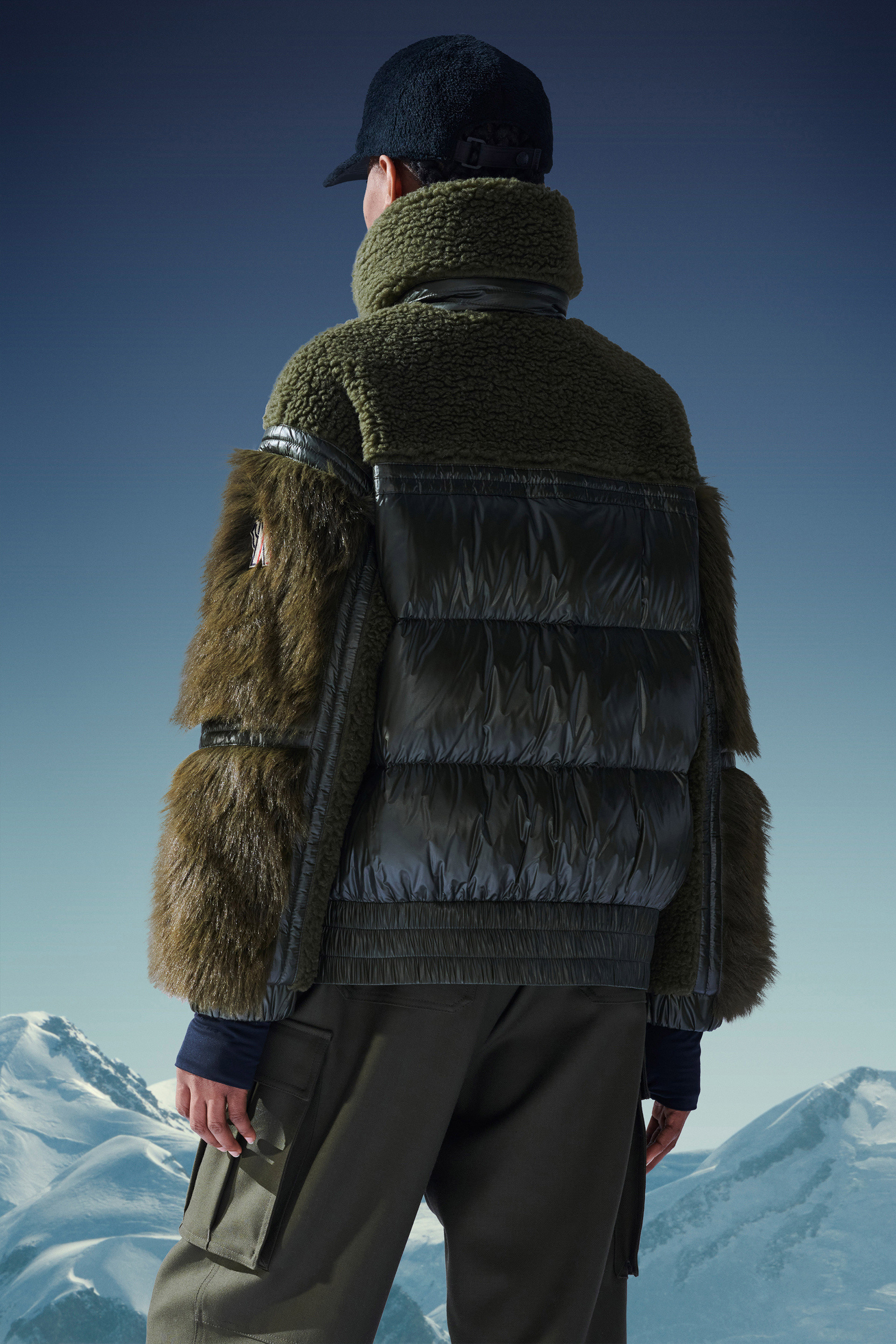 Moncler Yvoire Zipper Down Jacket In Green