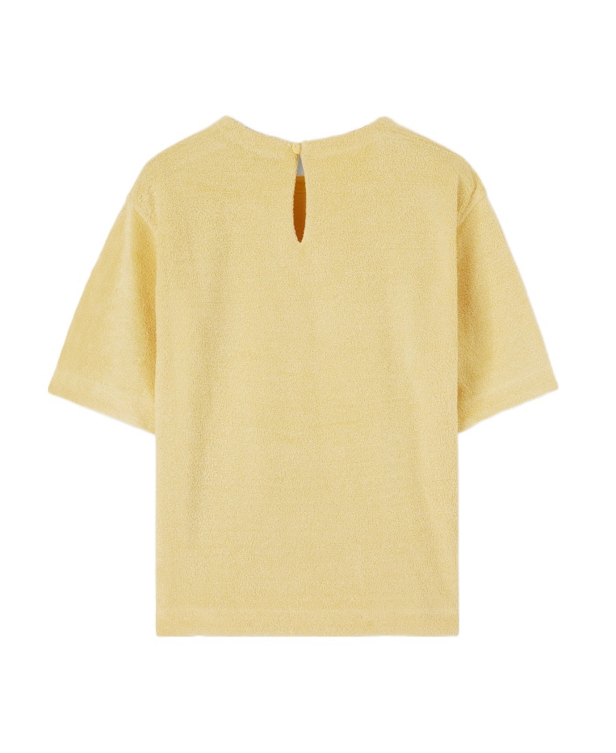 Loro Piana T-shirt With Round Neck In Yellow