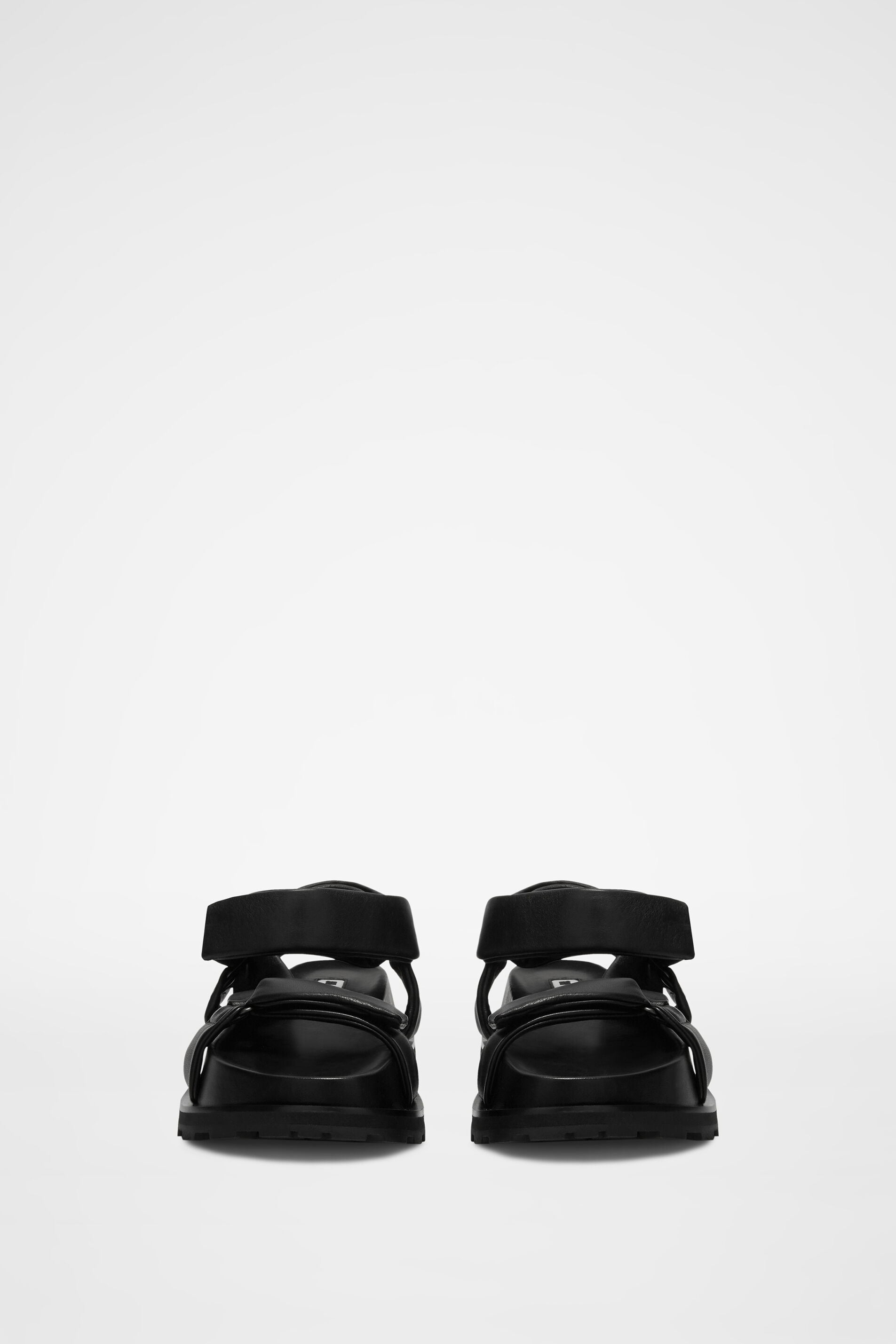 JIL SANDER TOUCH-STRAP FLATFORM SANDALS 