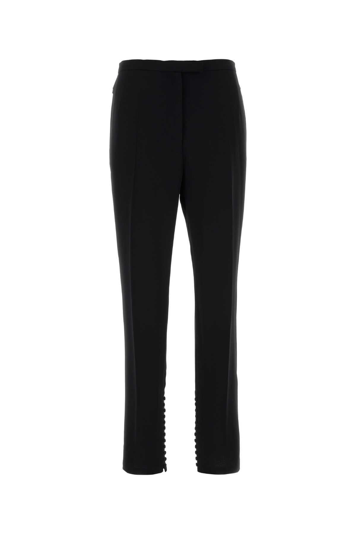 Dries Van Noten Ankle Length Polyester Pandoris Trousers In Black