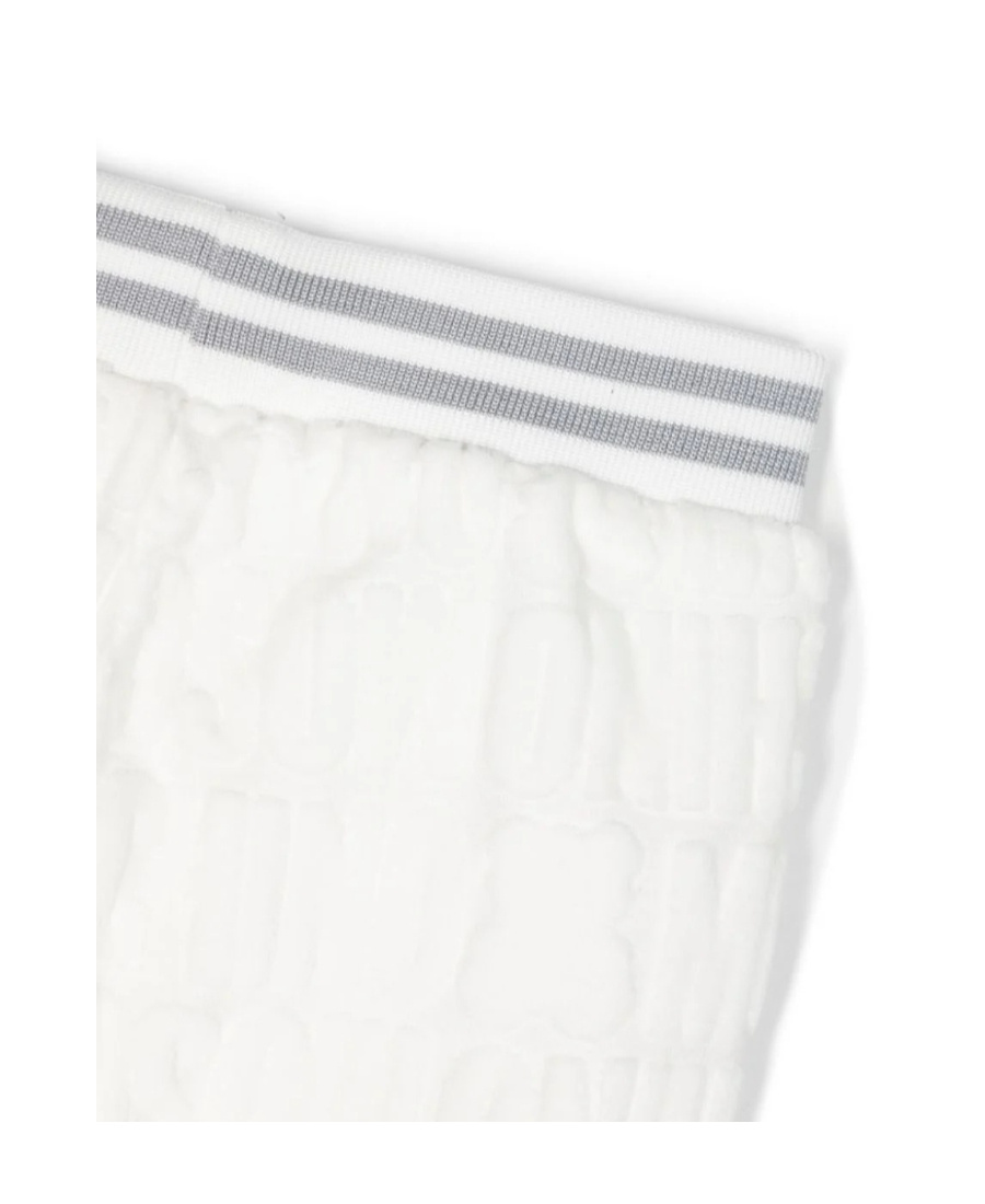 Moschino Logo-embossed Terry-cloth Tracksuit In White