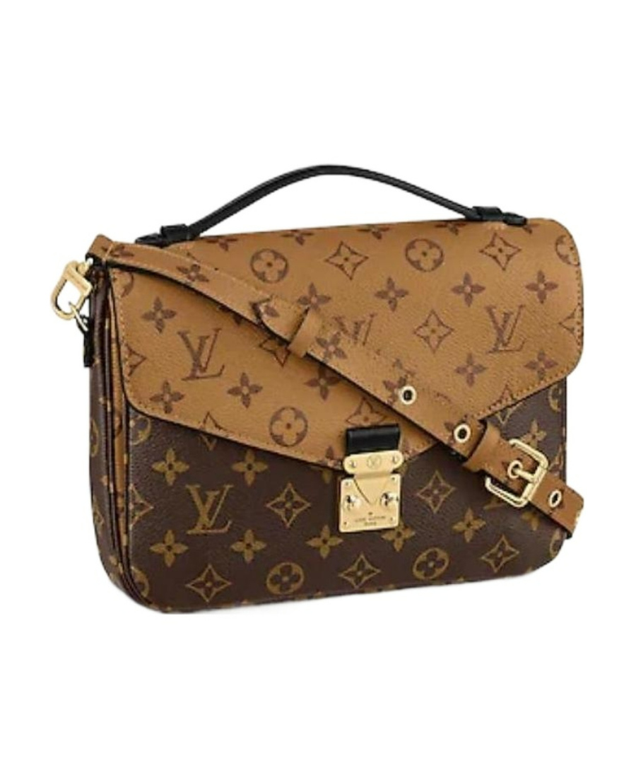 Pre-owned Louis Vuitton Pochette M�tis Mailman Bag In Brown