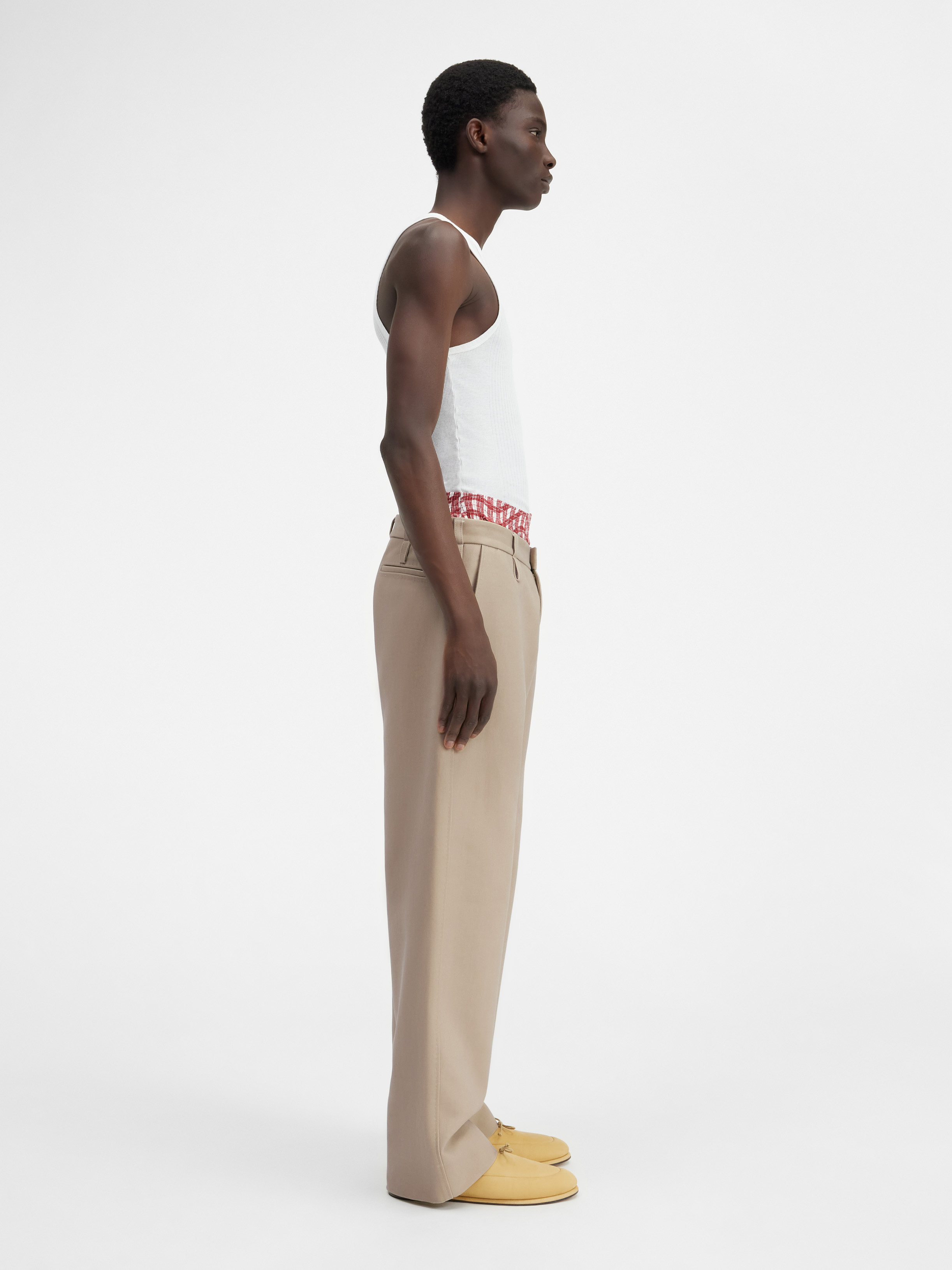 Jacquemus Soft Tailored Pants In Nude