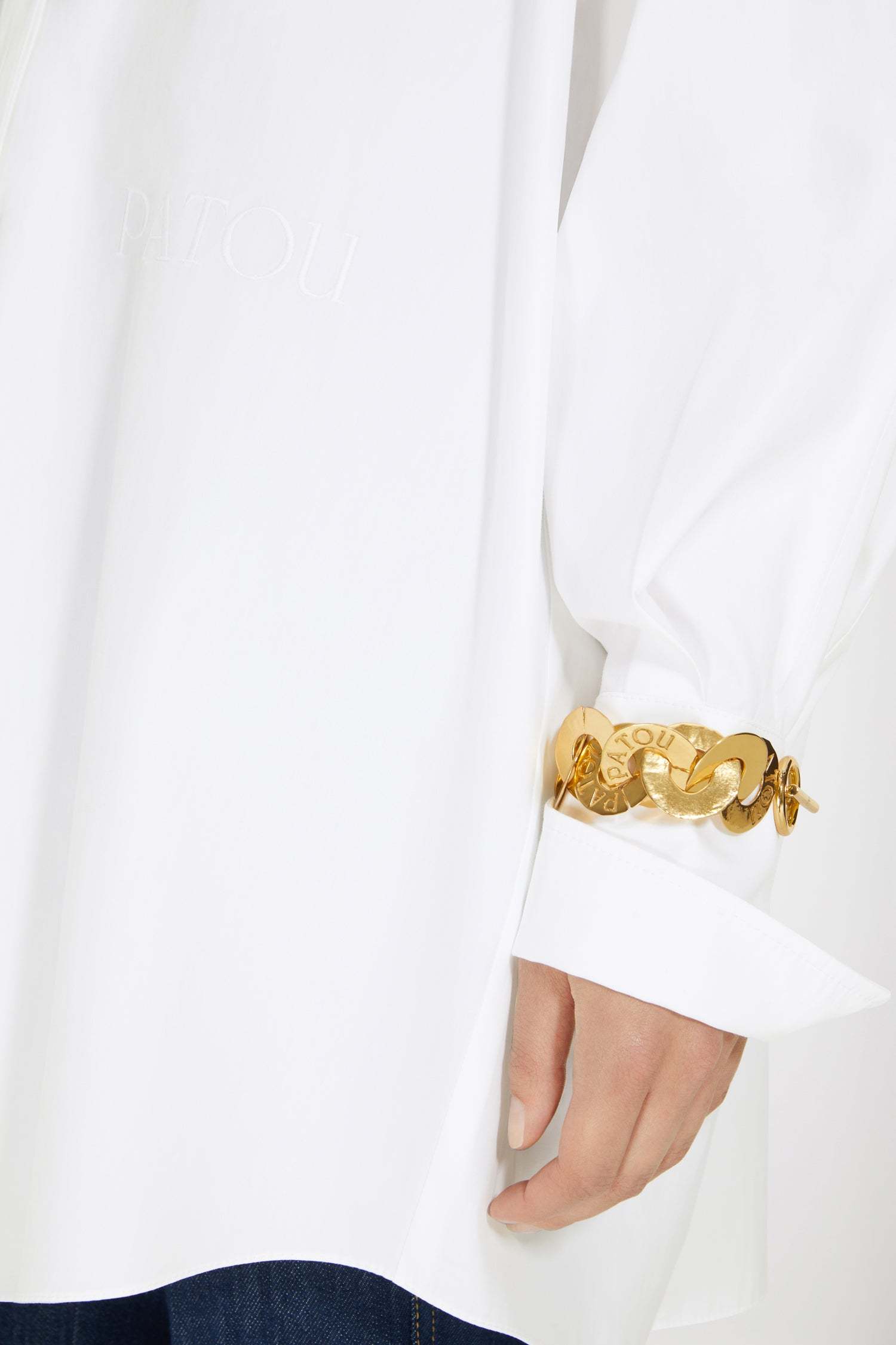 Patou Gold-plated Brass Coin Bracelet In Yellow