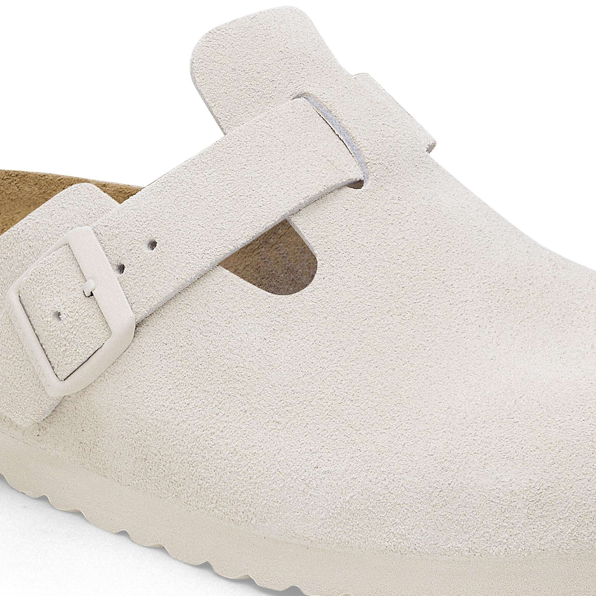 Birkenstock Boston Suede In White