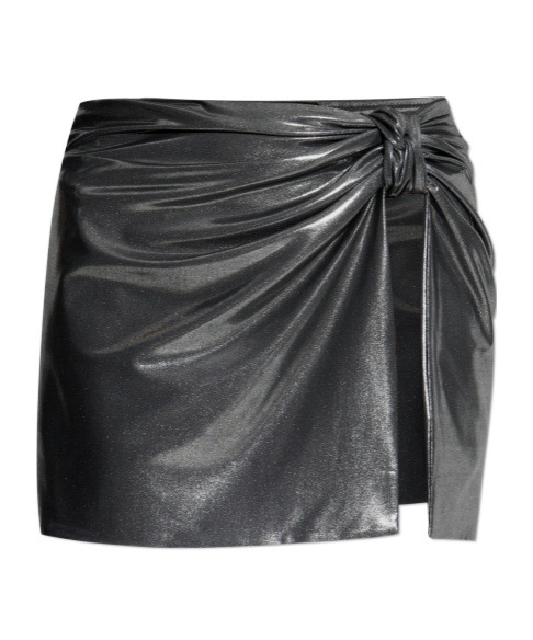 Misbhv Ruched-detailing Mini Skirt In Black