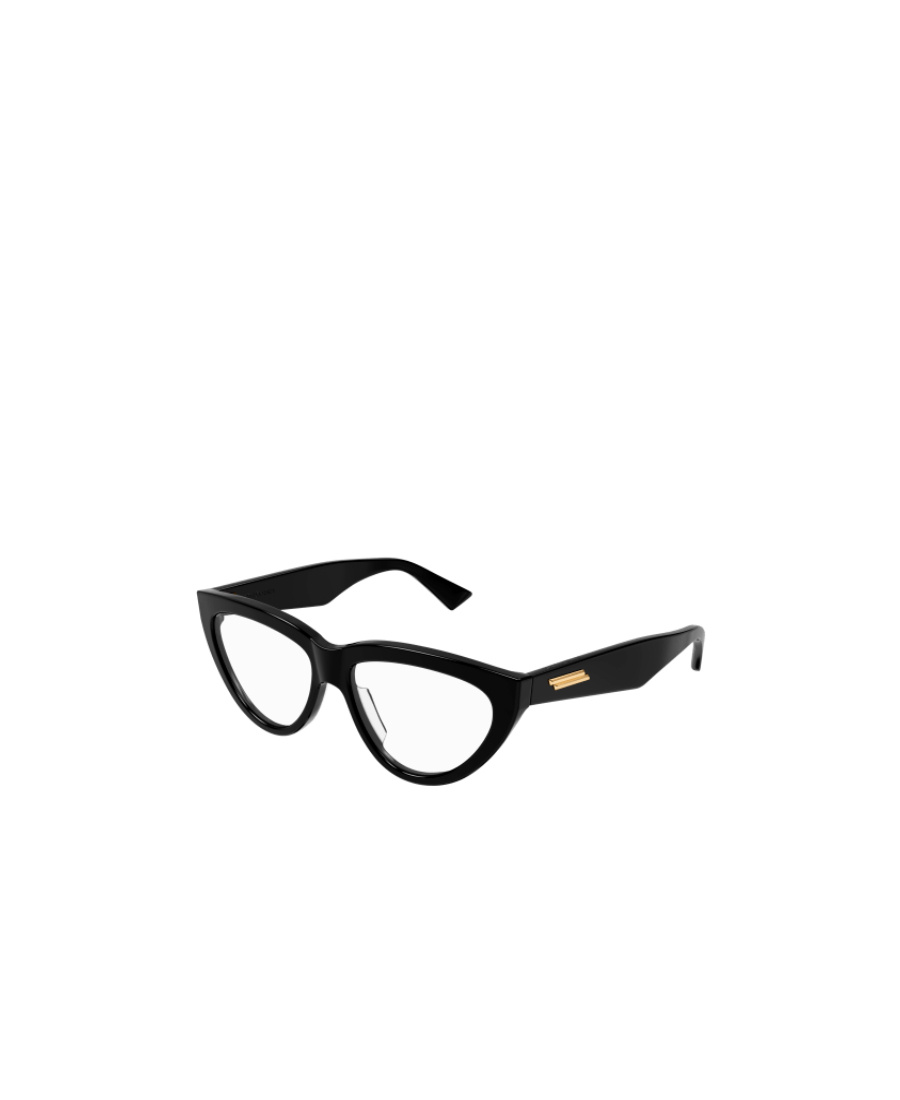 Shop Bottega Veneta Cat-eye Frame Glasses In Black