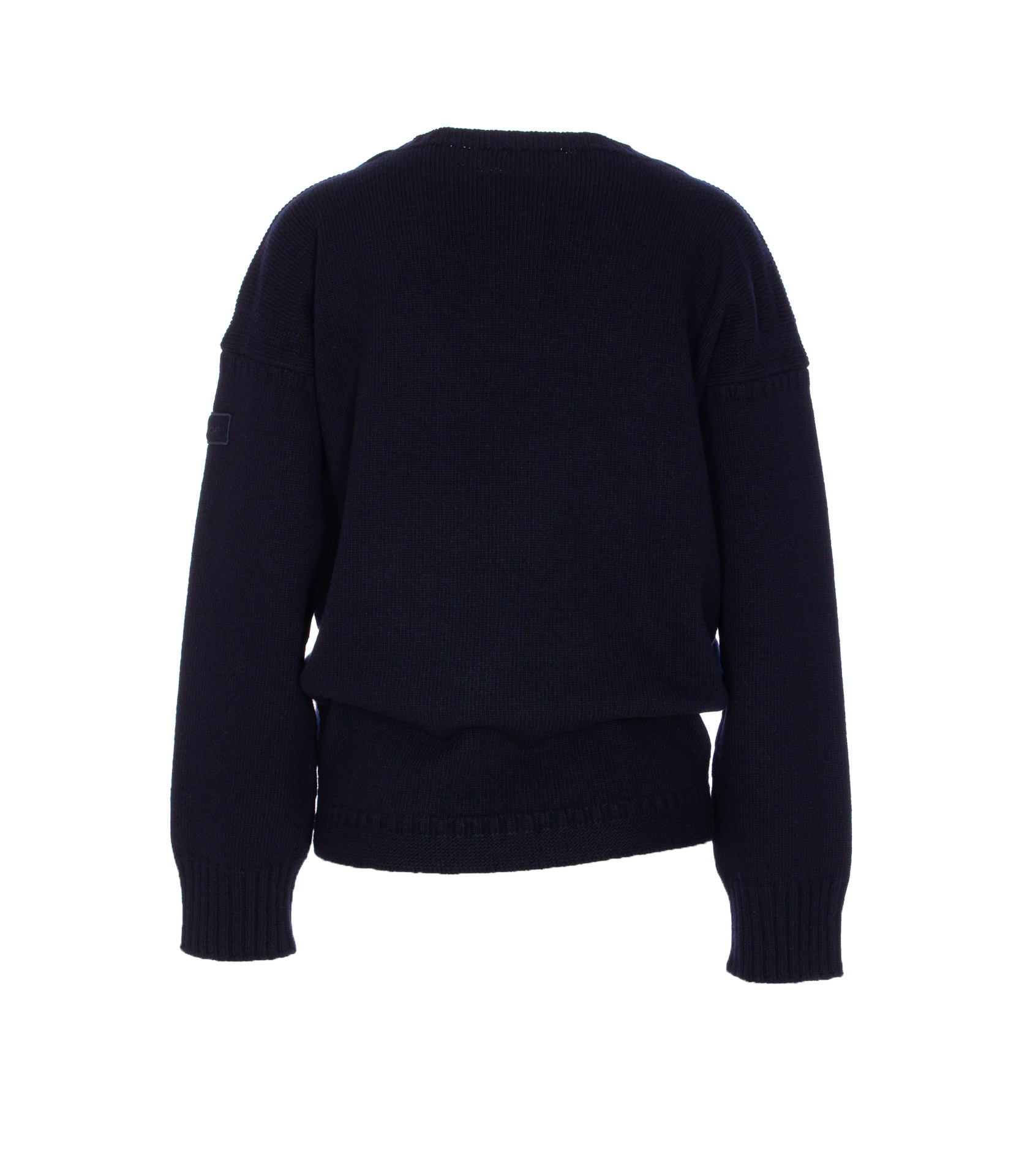 Chloé Knitwear Crewneck Long Sleeves Ribbed Finish In Black