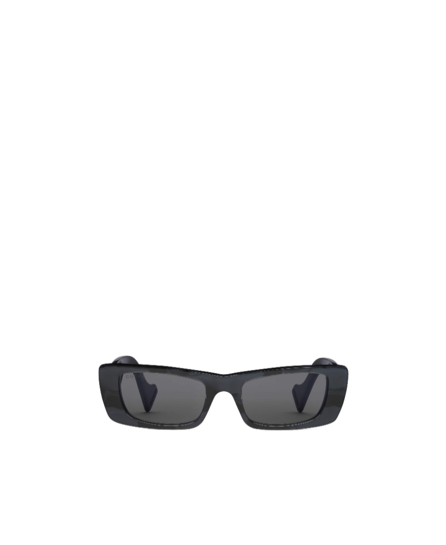 Gucci Interlocking G Rectangle-frame Sunglasses In Black