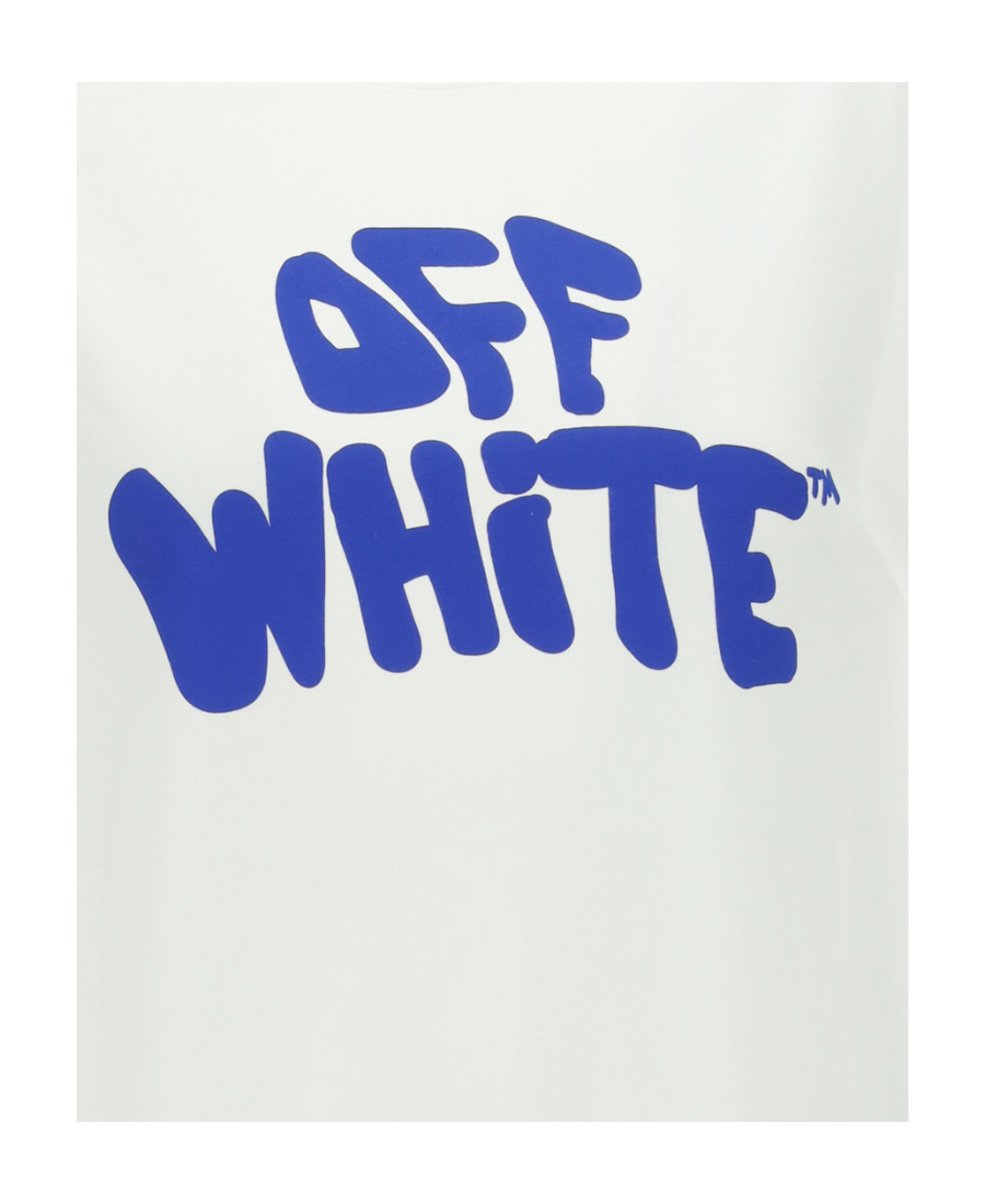 Off-white Logo Print T-shirt In White