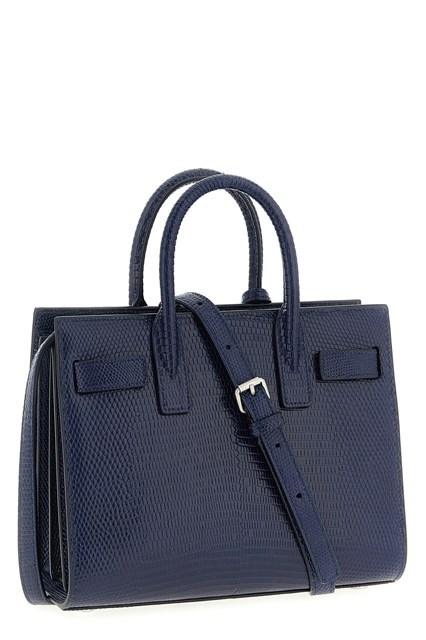 Saint Laurent Nano Sac De Jour Handbag In Blue