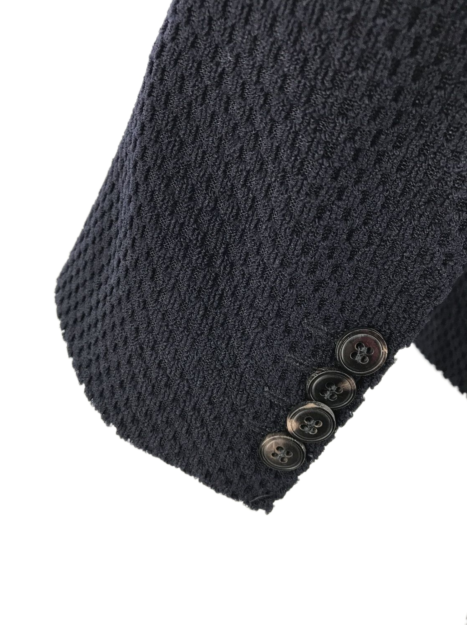 Armani Collezioni Long Sleeved Suit Jacket In Black
