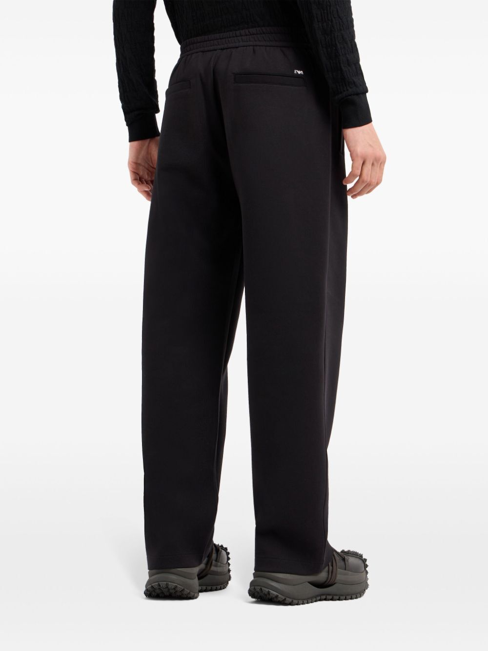 EMPORIO ARMANI DOUBLE-JERSEY CREASED TROUSERS