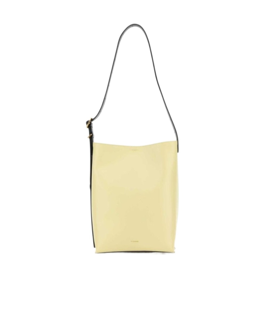 Jil Sander Women Multicolor Leather Cannolo Shoulder Bag In Nude