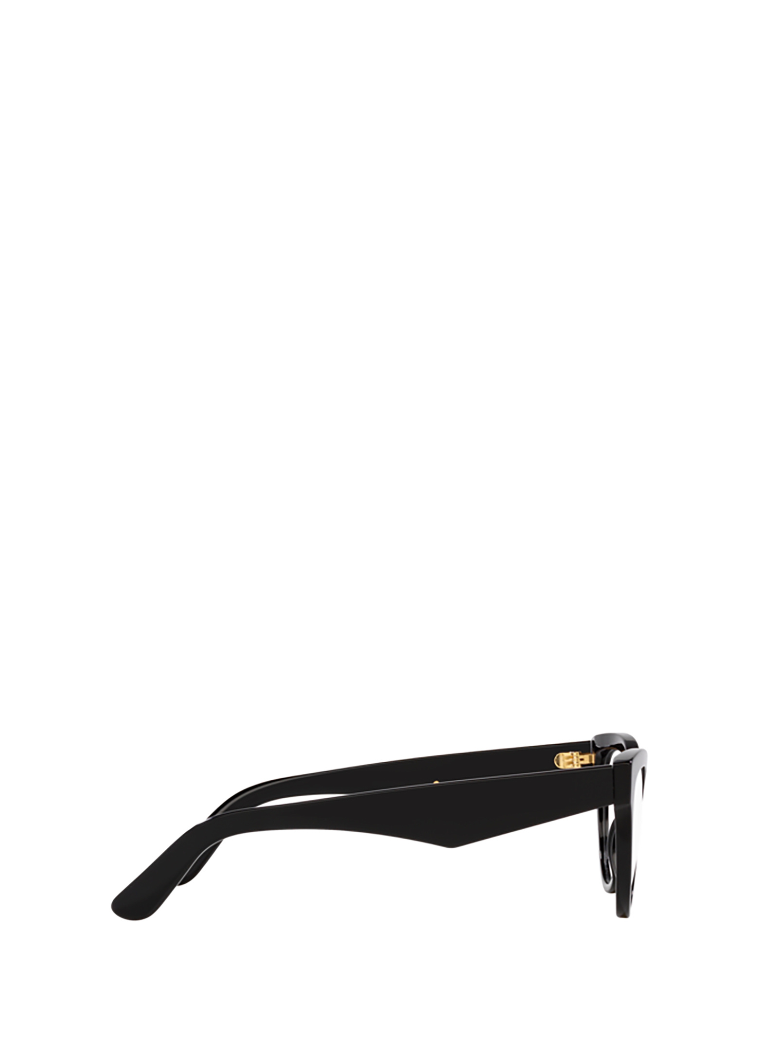 Dolce & Gabbana Cat Eye-frame Logo-lettering Glasses In Black