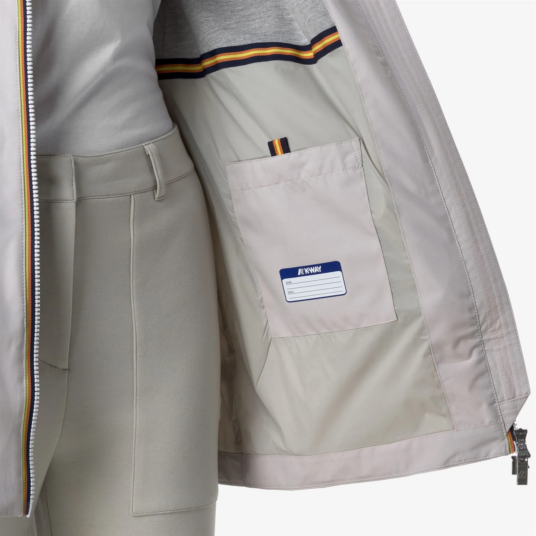 K-way Hooded Casual Jacket In White