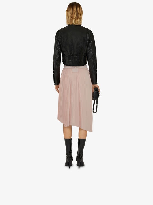 Givenchy Asymmetric Pleated Skirt In Multicolor