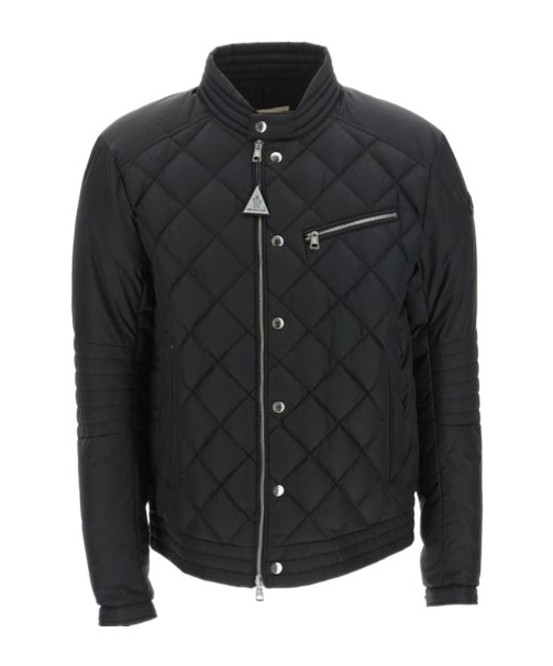 Moncler Man Down Jacket Black Size 5 Polyamide In Black