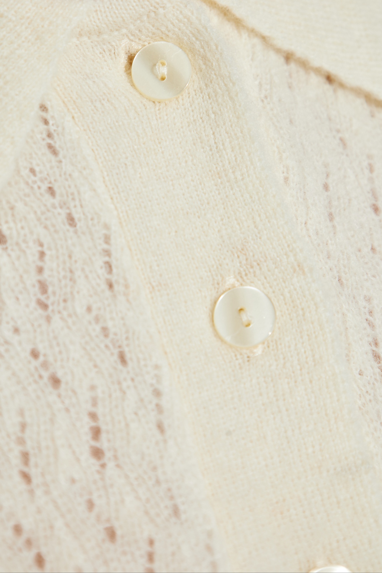 Officine Generale Button-down Knitted Polo Shirt In Neutral
