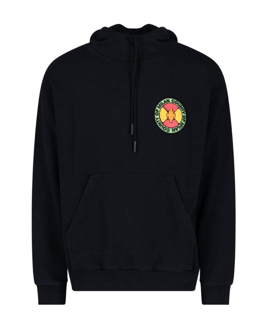 Marcelo Burlon County Of Milan County Park-patch Hoodie In Black
