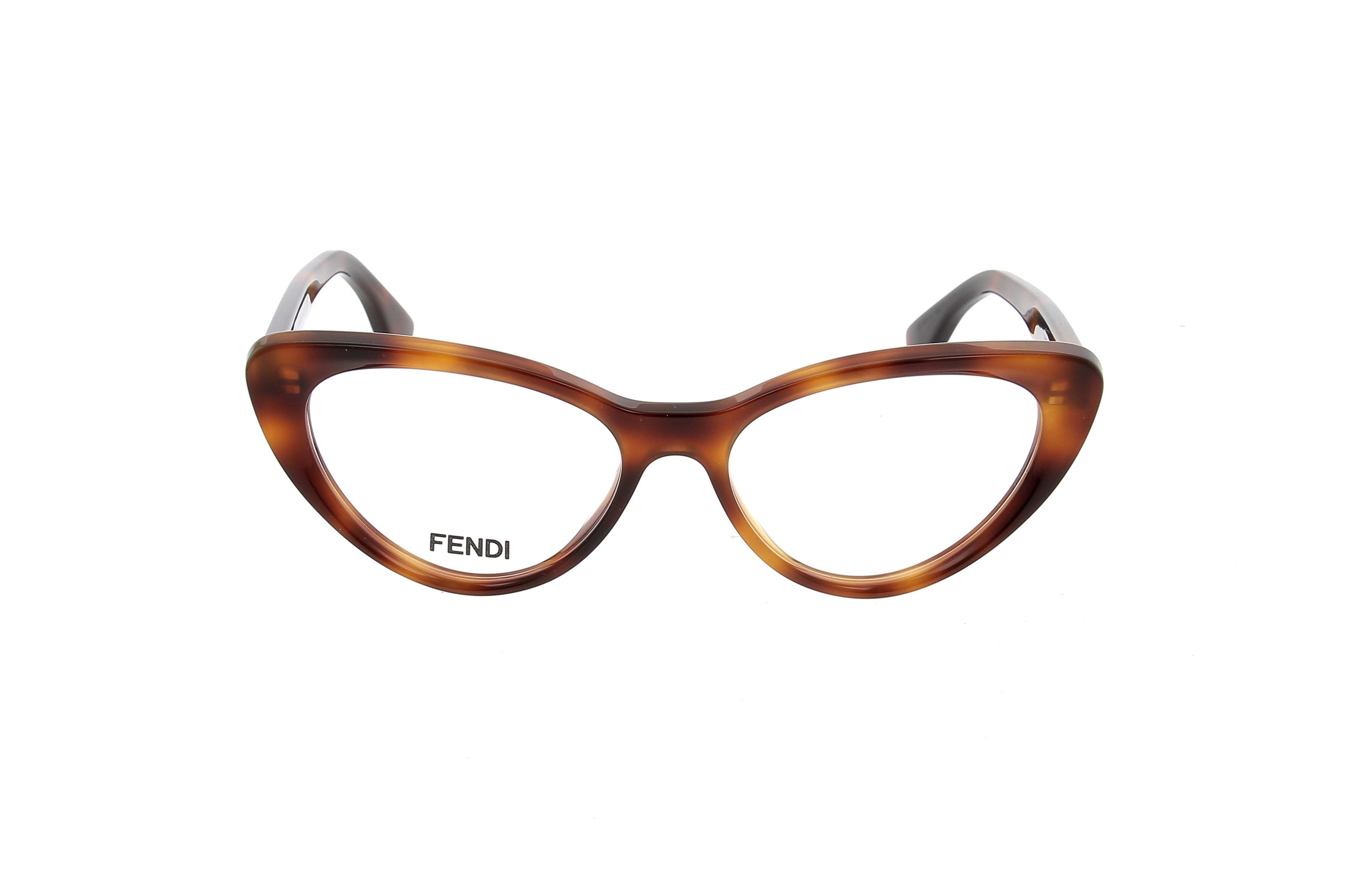 Fendi Eyewear Cat-eye Frame Glasses In Brown