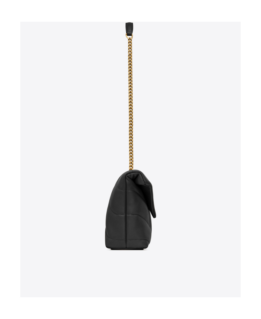 Saint Laurent Puffer Toy Quilted Shoulder Bag In Black