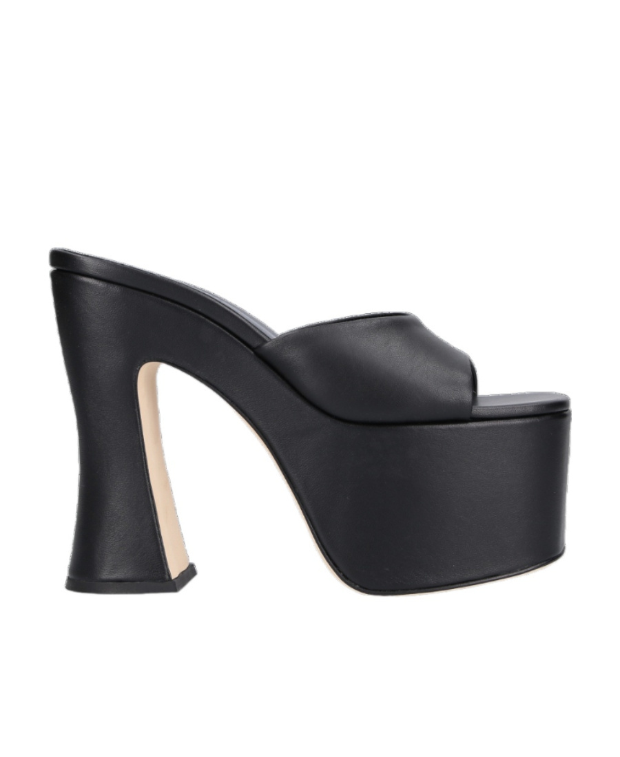 Magda Butrym Square-headed Muller Shoes In Black