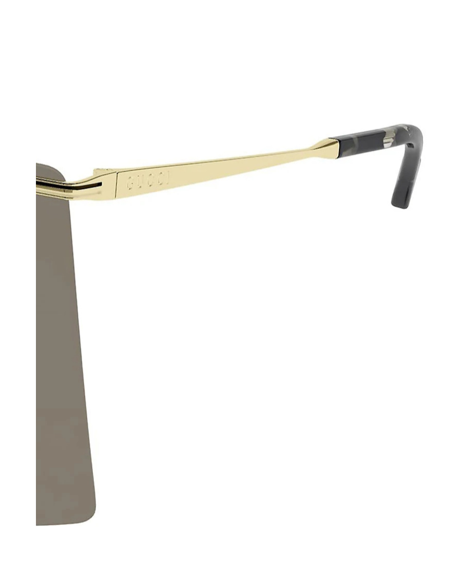 Gucci Mask-frame Sunglasses In Gray