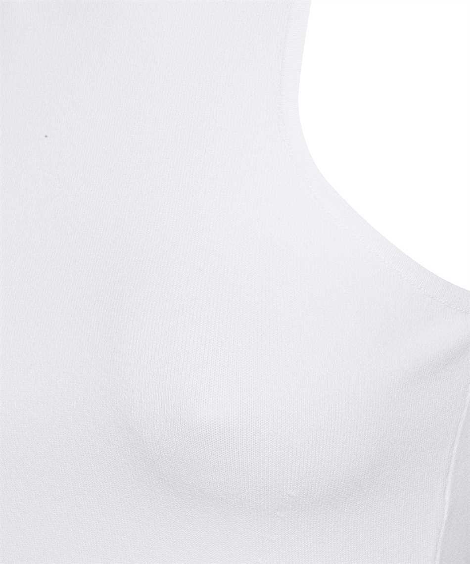 Dsquared2 Sleeveless Vest With Round Neck In White