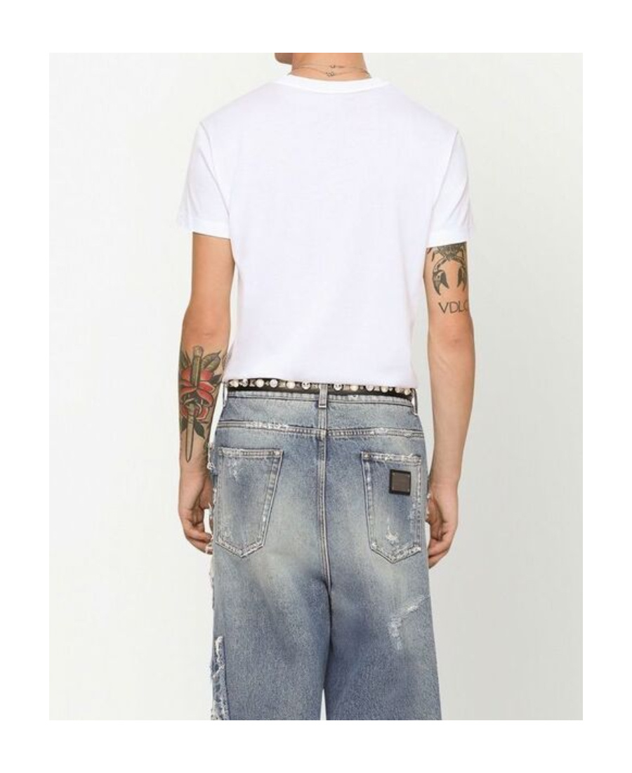 DOLCE & GABBANA DOLCE  GABBANA LOGO PRINTED CREWNECK T-SHIRT
