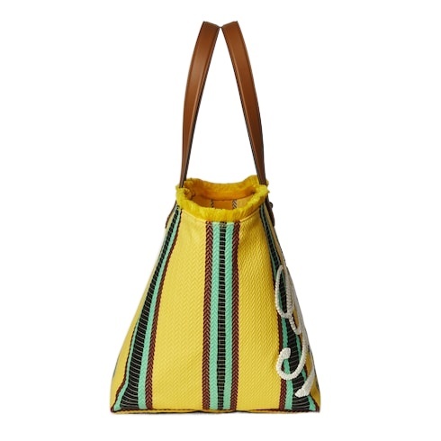 Gucci Embroidered Medium Canvas Tote Bag