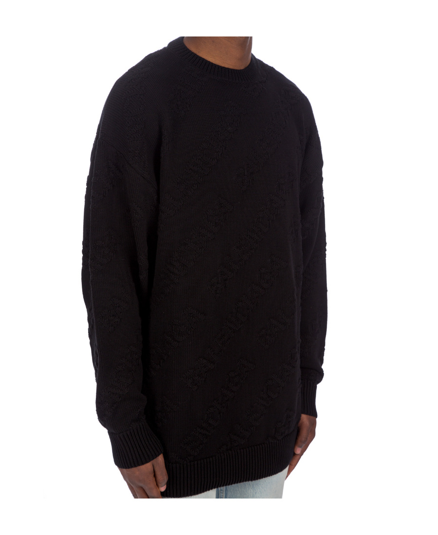 BALENCIAGA BALENCIAGA ALLOVER JACQUARD KNIT SWEATER