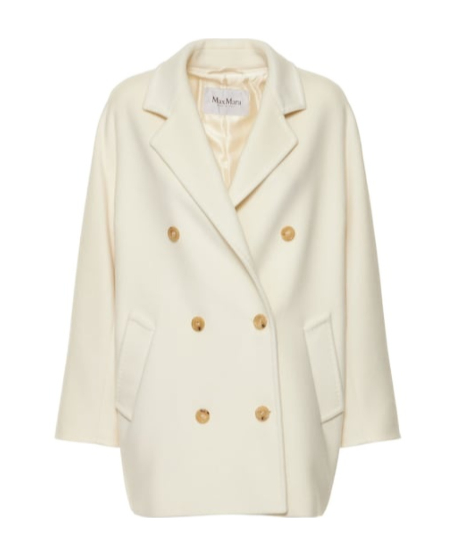 Max Mara Logo Wool Cashmere Coat