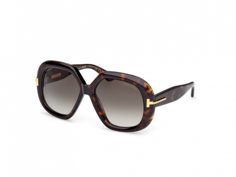 Tom Ford Geometric-frame Sunglasses In Gray