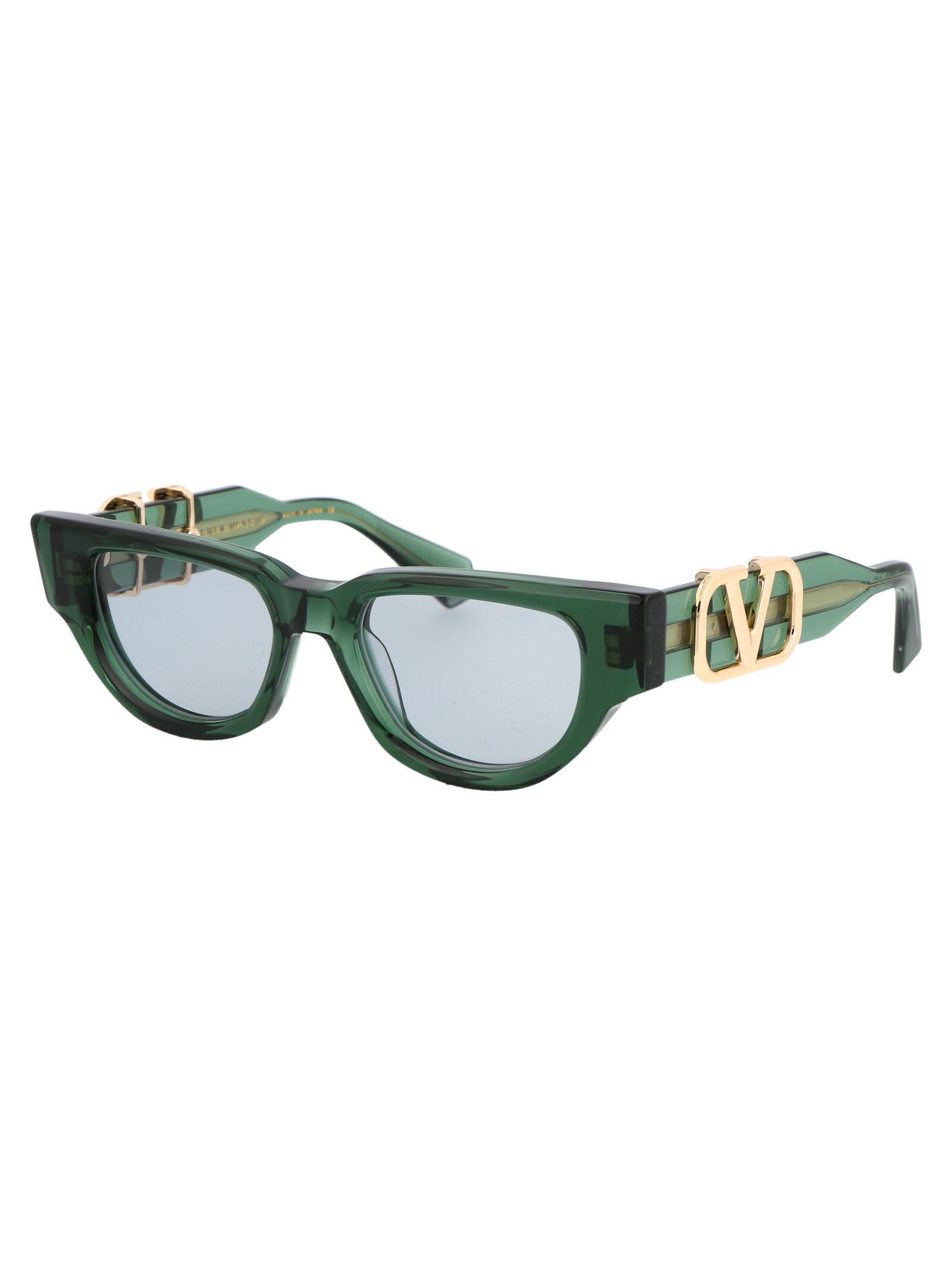Valentino Cat's Eye Frame Sunglasses In White