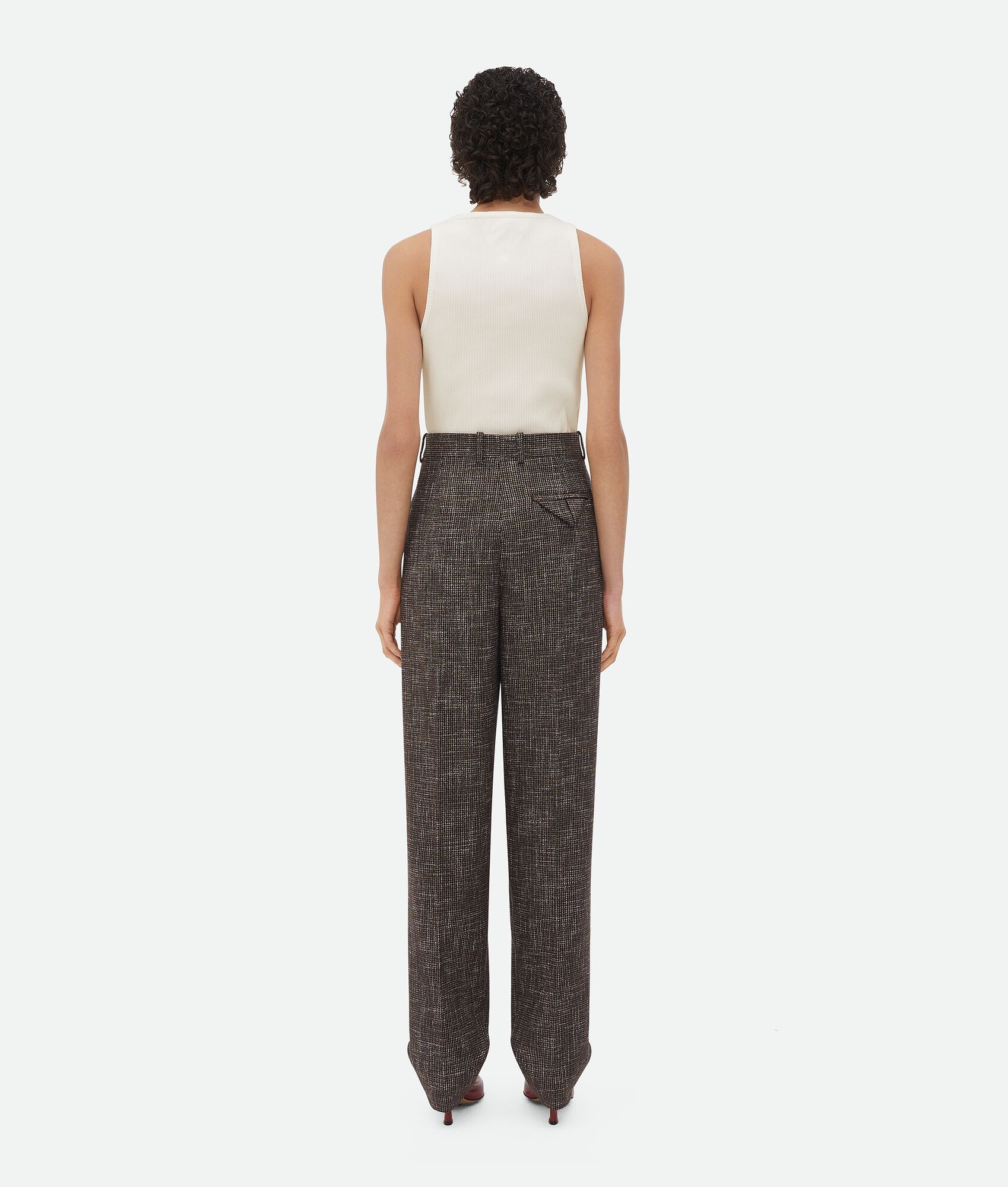Bottega Veneta Waistband Loop Casual Pants In Black