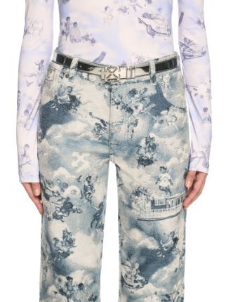 Off-white Arrow Mirror Belt In White