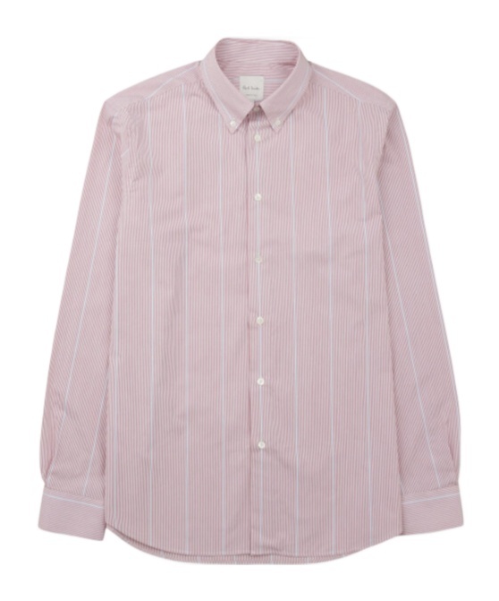 Paul Smith Striped Shirt In Pink